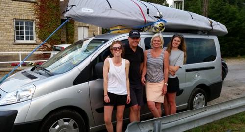 Stenhouses and Britt loading van - 2014 420 Nationals - France © Rob Burn